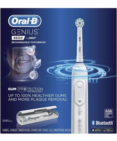 Oral-B Genius 9600 Electric Toothbrush - White | Top-rated dental care tool - Buy Online on GoSupps.com