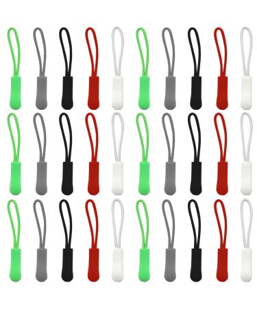 Zipper Pendant Zipper Pulls Zipper Extension Day Replacement Zipper Pendant Zipper Zipper Nylon For Luggage Handbags 30 pieces