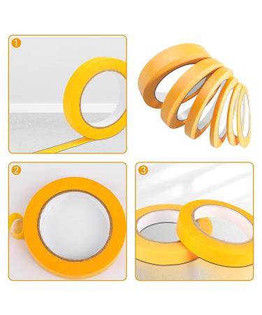 PETDCHEB 6 Rolls Fine Line Tape Set for Automotive Painting - 1/16 to 3/4 inches x 55 Yard Masking Tape Kit in Yellow - Buy Online on GoSupps.com