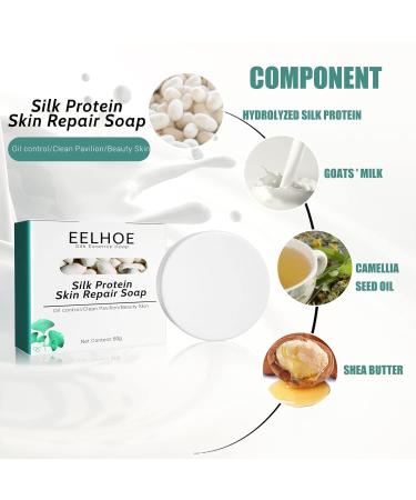 All-Natural Goat Milk Soap Bars with Silk - Moisturizing & Gentle for Sensitive Skin | Nourishing Cleansing Bar for Hands & Body - Buy Online on GoSupps.com