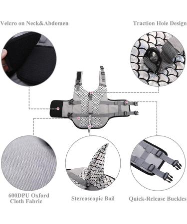 W Up Vest for Dogs - Lifeguard Swimming Jacket Ripstop Float Coat & Life Vest with Rescue Handle for Small Medium Large Dogs (Gray L) - Buy Online on GoSupps.com