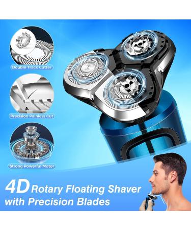 Men's Electric Razor for Shaving - Rechargeable Wet Dry Shaver - Cordless Rotary Design - Travel-Friendly - Waterproof - Buy Online on GoSupps.com