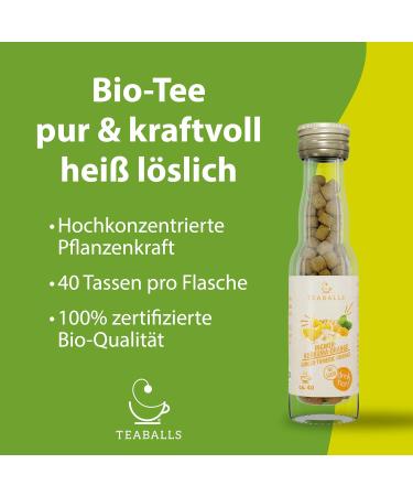  Teaballs ORGANIC TEABALLS - Pack of 3 - Feel Good - Ginger Turmeric Orange - Good morning chai latte for approximately 120 cups of tea - Buy Online on GoSupps.com