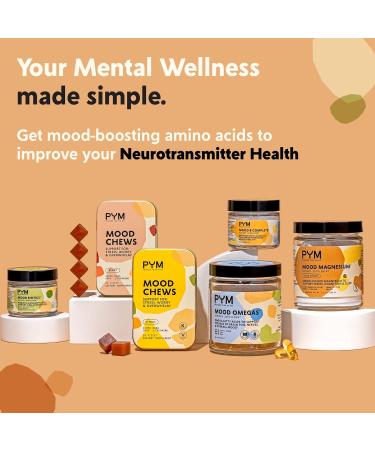 Prebiotics and Probiotics Mood Biotics by PYM with 22.91 Billion CFU (60 Count) Gut Health & Mood Support Supplement | Non-GMO Vegan Gluten Free Biotics 60count - Buy Online on GoSupps.com