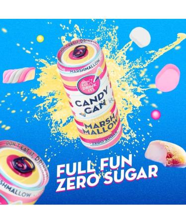 Birthday Cake Bubblegum Cotton Candy Marshmallow Flavour Rocket Ice Lolly Sour Apple Flavours Sugar Free Candy Can Drink - 330ml |Pick your Favourite Flavour & Number of Cans - Buy Online on GoSupps.com