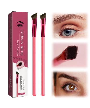 2023 New Amazing Multifunctional Eyebrow Brush - Realistic Eyebrow Brush  Multi Purpose Square Eyebrow Makeup Brush  for Drawing Brows Similar to 3D Natural Real Hair (1 Set)