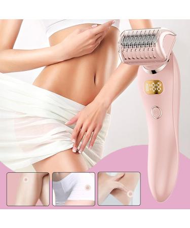 Bikini Trimmer Painless Hair Remover for WomenWet & Shavers for Women 2 in 1 Travel Arm Hair Trimmer for Women for Eyebrows Lips Face Legs Body Pink - Buy Online on GoSupps.com
