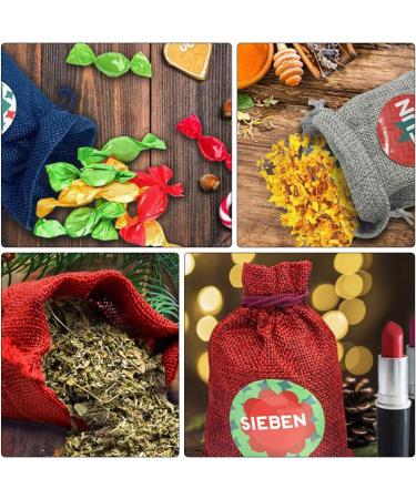 KONTONTY 1 Set Christmas Bag Candy Bags Christmas Advent Calendar Storage Pouch Drawstring Storage Bags - Buy Online on GoSupps.com