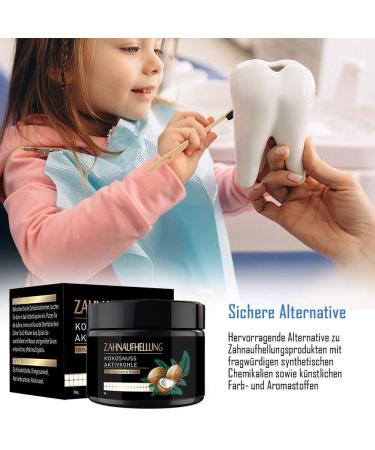 Natural Teeth Whitening Kit - Activated Charcoal Powder for Brighter Smile - Buy Online on GoSupps.com