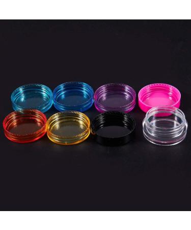 Bsowte 50 Pieces Plastic Empty Cosmetic Jar with Lid for Creams Storage Makeup Sample 5G 10 Colors - Buy Online on GoSupps.com