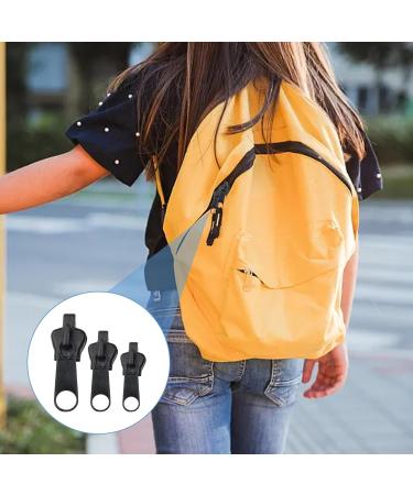 12-Piece Zipper Slider Replacement Set | Zipper Pull Fixer for Coats Suitcases & Backpacks - Black - Buy Online on GoSupps.com