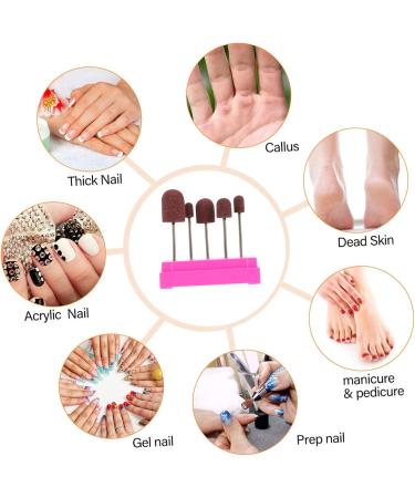 CORHAD 1 Set Nail Sand Ring Cap Nail Drill Sanding Bands Nail Grinding Tool Ceramic Tools Under Nail Cleaner Tool Kit Nail Art Tools Manicure Polishing Heads Supplies Care 8x6cm Rosy - Buy Online on GoSupps.com