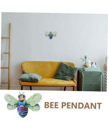 LIFKICH Iron Bee Wall Hanging Decor Bee Wall Decor Home Ornament Bees Wall Art Bees Wall Sculpture Scene Pendant Bees Art Wall Decoration Decorations for Fence Metal Wall Outdoor 19.00X13.00X0.50CM Green - Buy Online on GoSupps.com