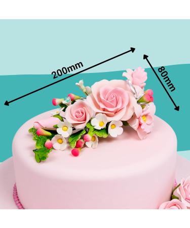 Buy Cake Company Sugar Flower Bouquet - Pink Roses for Wedding & Birthday Cake Decoration | 1 Piece - Buy Online on GoSupps.com