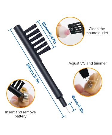 Universal BTE Hearing Aid Eartips Domes Set - 9 Double-Layer Ear Plugs, 4 Resound Tubes, 1 Cleaning Brush - Buy Online on GoSupps.com