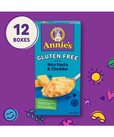 Annie's Gluten Free Macaroni and Cheese - Rice Pasta & Cheddar (12 Pack - 6 oz Each) - Buy Online on GoSupps.com