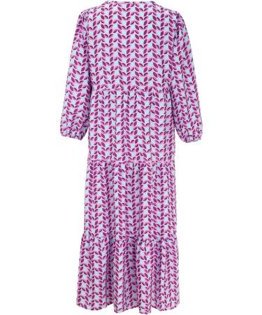 Women Casual Loose Swiss Dot Dress Smocked Short Sleeve Maxi Long Vacation Beach Flowy Swing Sun Dresses 562-zayeh-a-1 L - Buy Online on GoSupps.com