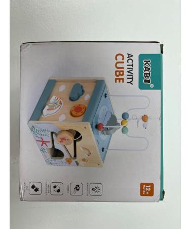 Nukdey Motor Cube Activity Cubes - 6 in 1 Montessori Wooden Toys for Kids 3+ Educational Plug-in Play Dice Sorting Center (Ocean Theme) - Buy Online on GoSupps.com