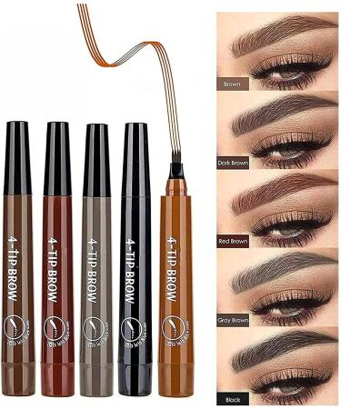 Multi-Used Waterproof Eyebrow Beard Filling Pen Kit for Man Woman Long Lasting Easily Create Natural Eyebrow Makeup - Buy Online on GoSupps.com