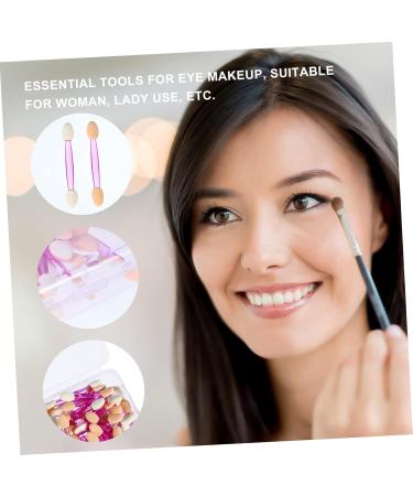 WOONEKY 100pcs Double Ended Eyeshadow Brush Double-ended Eyedhadow Brush Double-ended Eyeshadow Eye Shadow Sponge Dual Sides Eyeshadow Makeup Applicator - Buy Online on GoSupps.com