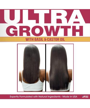 Difeel Ultra Growth Basil & Castor Hair Oil 8 oz. Leave-In Conditioning Treatment - Buy Online on GoSupps.com