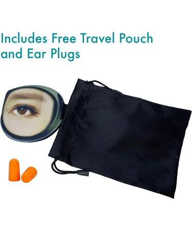 Eye Mask with Eyes Open by Okami - Funny Eye Mask Blackout Sleep Mask with Free Travel Pouch (Men's Eyes) - Buy Online on GoSupps.com