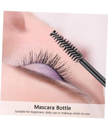 Healvian 2 Sets Mascara Tube Funnel Beer Bottle Ice Holder Clear Lash Mascara Cosmetic Black Plastic - Buy Online on GoSupps.com