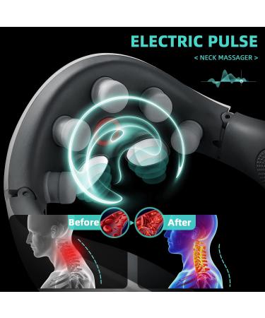Best Neck Massage Device Electric with Heat 5 Modes 15 Intensities for Neck & Back Pain Relief - Buy Online on GoSupps.com