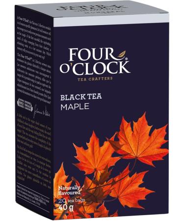 Four O'Clock Black Tea Maple Kosher Gluten-Free 6 Packs of 20 Teabags (120 Teabags Total) - Buy Online on GoSupps.com