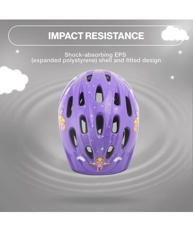 Kids Bike Helmet | Adjustable Toddler to Youth Size | Ages 3-8 | Breathable & Durable | Purple Unicorn Design - Buy Online on GoSupps.com