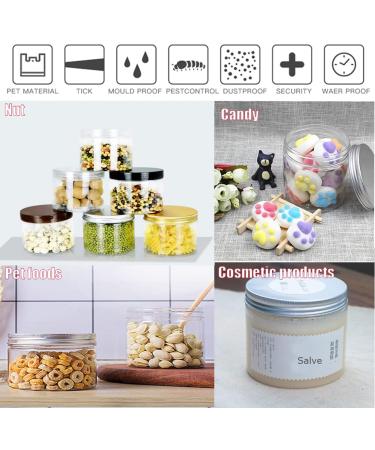 Buy Tianzd 12-Piece Small 250ml Transparent Plastic Cream Cans with White Lids - Perfect for Cosmetics & Creams - Includes 6 Spatulas - International Shipping Available - Buy Online on GoSupps.com