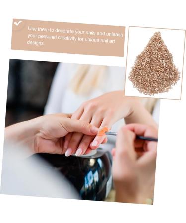 PLAFOPE 1 Nail Gravel Accessories for Nail Accessories Crushed Decor for Nail Art Diamond Drawing Charms Irregular Nail Charms Nail Art Supplies Nail Art Decors Glass 20.00X12.00X2.00CM Golden - Buy Online on GoSupps.com
