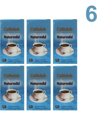  Caf club CAFECLUB Naturmild Superaroma Fine Ground Filter 500g (3000g) (Pack of 6) - Buy Online on GoSupps.com