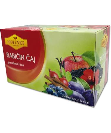 UPSY Alpine mountain fruit tea - Best herbal tea with plum and cinnamon flavor 4 packs of 20 bags (80 tea bags) (Grandma's tea bags - 80 bags)" - Buy Online on GoSupps.com