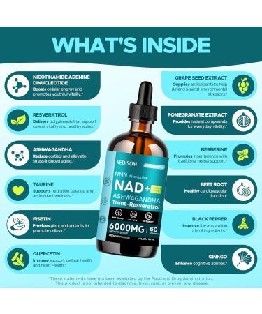 KEDISOM 23-in-1 Liposomal NAD Supplement NAD Liquid Supplement Drops with Resveratrol Black Pepper Extract Support Healthy Aging Energy Metabolism & Overall Vitality 4 Fl Oz Pineapple Flavor - Buy Online on GoSupps.com