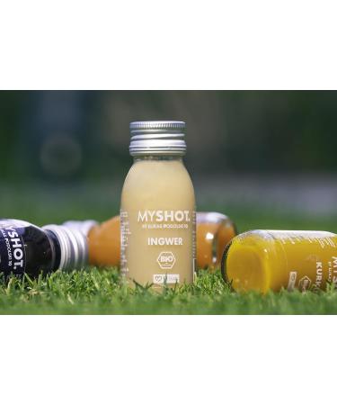  MYSHOT. By Lukas Podolski 10 Ginger shot - for a delicious moment of freshness. Organic and vegan. NO sugar WITHOUT additives. 21 x 60 ml - Buy Online on GoSupps.com