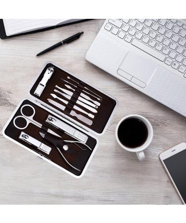 Professional 12-Piece Manicure Pedicure Kit with Travel Case - Tseoa Nail Clippers & Grooming Tools - Buy Online on GoSupps.com