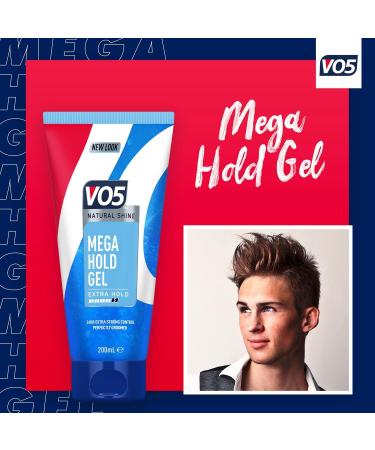 VO5 Mega Hold 24 hour extra strong control Styling Gel for perfectly groomed controlled natural hairstyle 200 ml Multi Buy 2 Pack - Buy Online on GoSupps.com