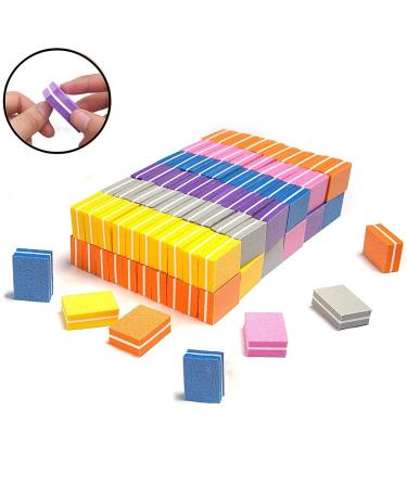 BOULTON Mini Nail Buffer Pack of 50 | 100/180 Grit Nail Buffer Blocks Sanding Block for Natural Gel & Acrylic Nails | Nail Buffers Buffing Block for Home & Salon | Nail Buffer Block (Black) - Buy Online on GoSupps.com