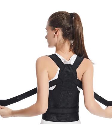 Posture Corrector Adjustable Back and Shoulder Brace Straightener for Posture Back Pain Relief Muscle Memory Support Back Support and Posture Trainer (Medium)