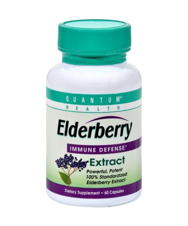2Pack! Quantum Elderberry Immune Defense Extract - 400 mg - 60 Capsules