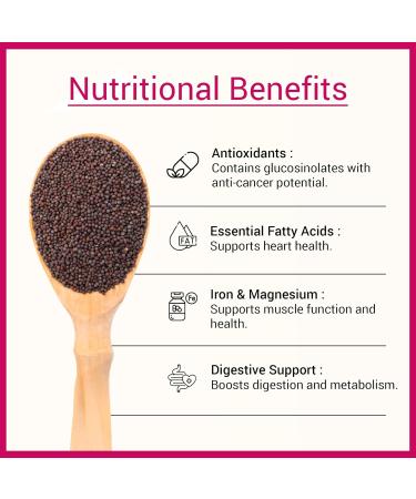 Graines de moutarde noire - 1 kg 1 kg (Lot de 1) - Buy Online on GoSupps.com