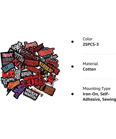 32 Sets Skull Rock Band Patches for Backpacks & Clothing - Horror & Punk DIY Applique Adventure Stickers - Momoso_Store - Buy Online on GoSupps.com