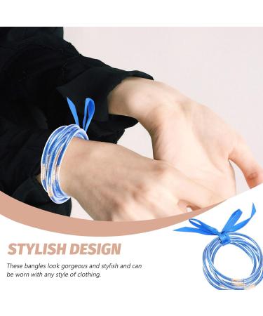 Gadpiparty 1 Set jelly bangles for adult flash silicone bracelet Miss jewelry Jelly Bangles wrist jelly pvc silicone glitter jelly bracelets Bracelet wristband - Buy Online on GoSupps.com