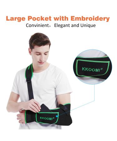 KKOOMI Arm Sling for Shoulder Injury - Rotator Cuff Pillow - Adjustable Shoulder Brace for Women Men - Wrist Elbow Support - Large - Buy Online on GoSupps.com