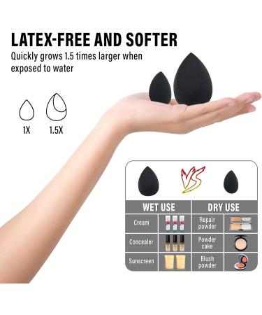 SAA makeup sponge BLACK Nude Blender Makeup Sponge For Liquid Foundation - Buy Online on GoSupps.com