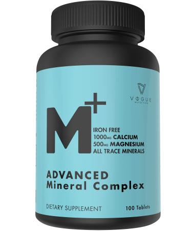 Chelated Multi Mineral Supplement with Zinc, Calcium & Magnesium for Immune Support - Trace Minerals Supplements for Women & Men - All Trace Complete Mineral Complex (100 Tablets) - Buy Online on GoSupps.com