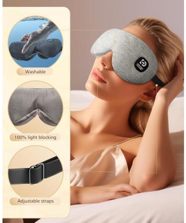Wireless Heated Eye Mask - Rechargeable Washable & Light-Blocking for Dry Eyes & Eye Strain - Perfect Gift for Men & Women Ideal for Travel & Business Trips - Buy Online on GoSupps.com