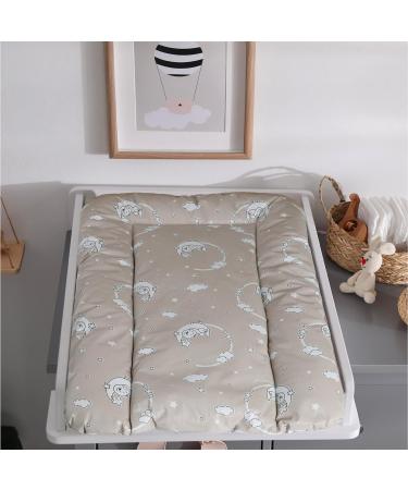 Babynness Waterproof Wipeable Changing Mat - High Quality Easy to Clean | Moon-Star Beige 50x70 cm - Expand Your Diaper Changing Area - Buy Online on GoSupps.com