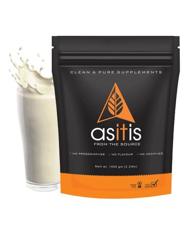 AS-IT-IS Nutrition Whey Protein Concentrate 80% - 1kg/35.2 Oz Cross-flow Microfiltered | Unflavoured | Tested for Purity | Non-gmo and Gluten-free No Preservatives